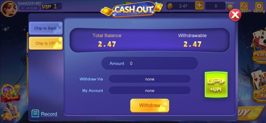 How to Remove Cash from Yes 3 Patt