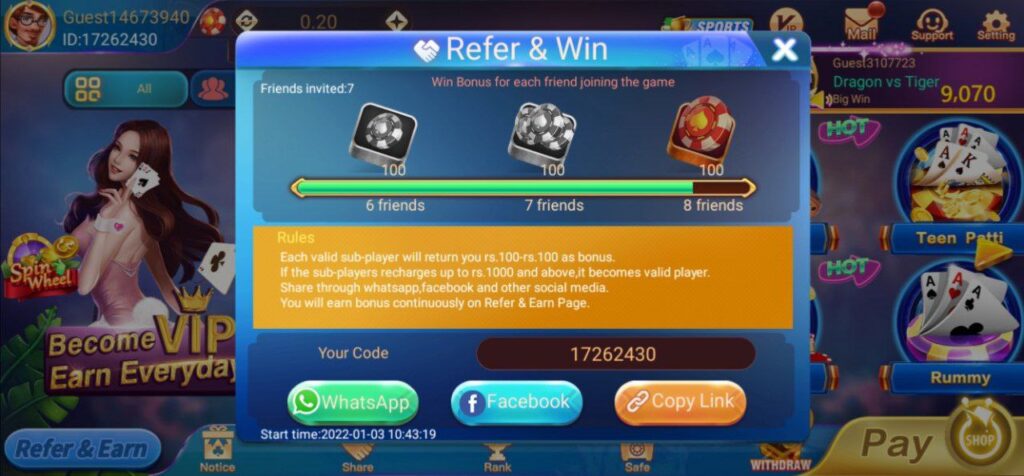 How to Add Money in Rummy Prince APK
